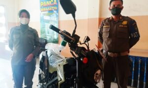 Dari Siapa Ya? Satpol PP Prabumulih Dapat Bantuan 2 Unit Motor Trail