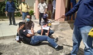 Rekontruksi Pembunuhan di Desa Bunglai Digelar, Tersangka Teriak “Lepas Oyyy”