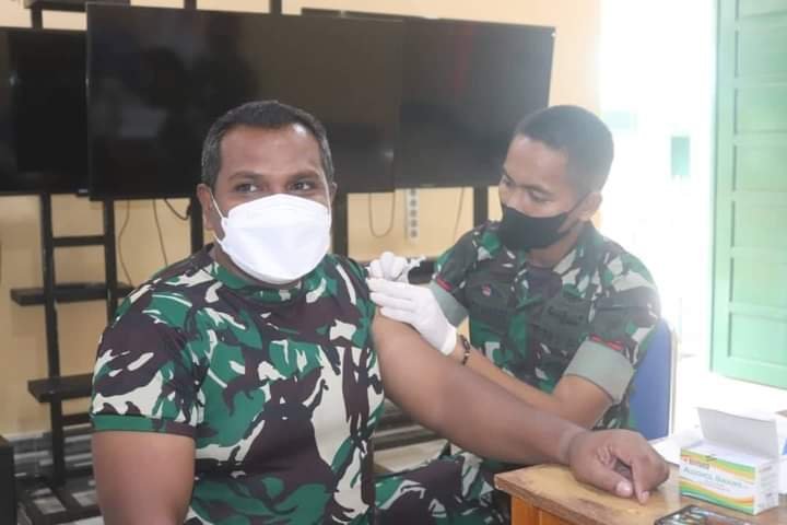 Cegah Omicron, Kodim 1206/PSB Gelar Vaksinasi Booster