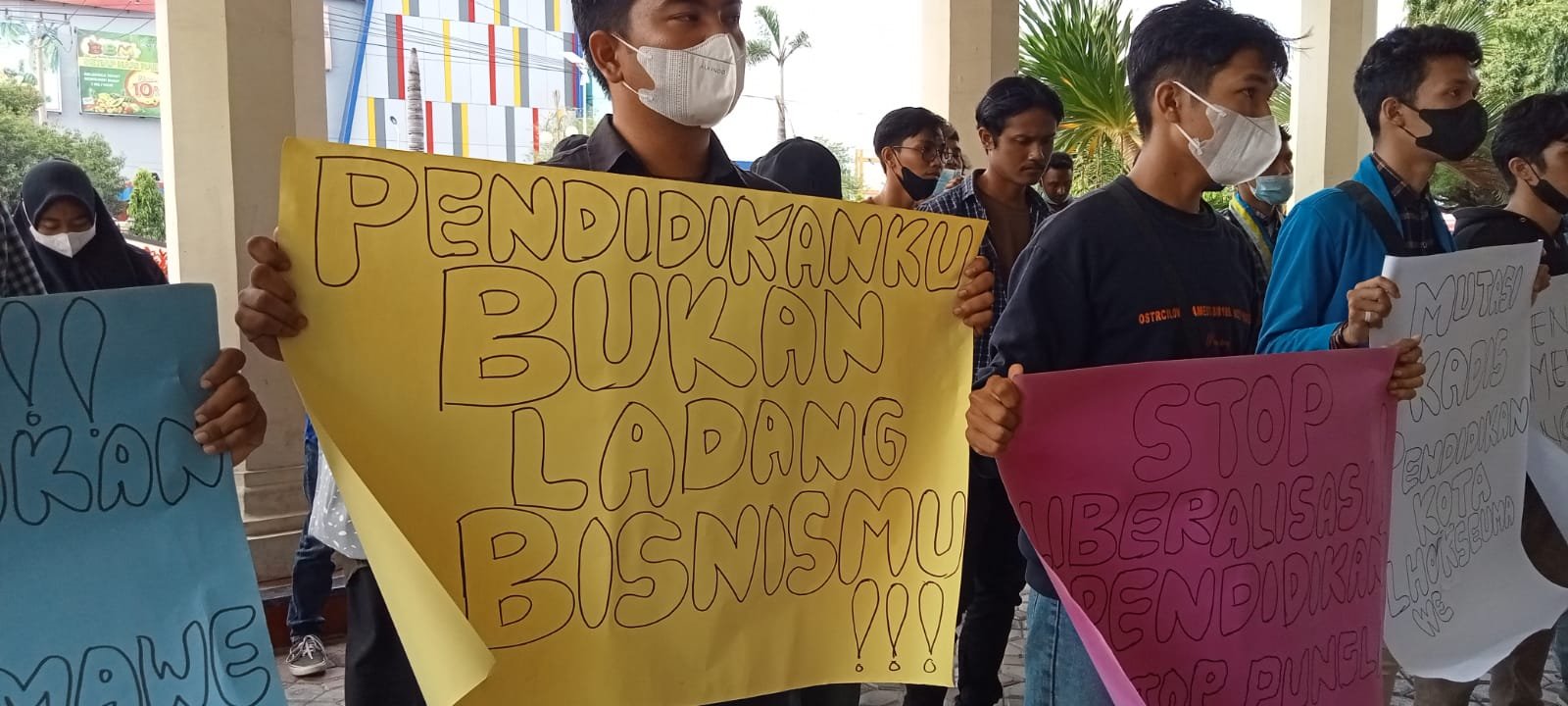 Mahasiswa Gelar Aksi Tuntut Persoalan LKS di Lhokseumawe