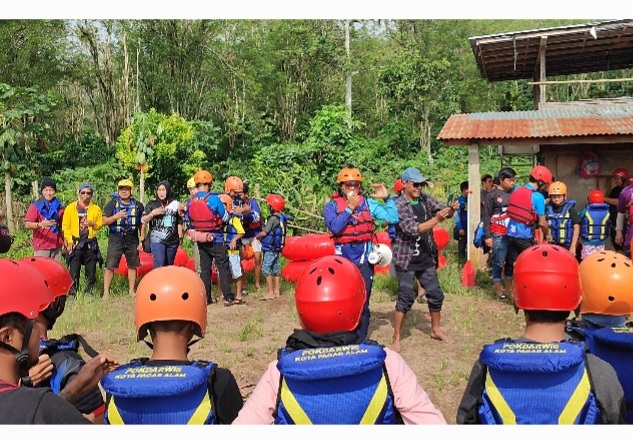 Awali Hari Kedua Deklarasi U-Forty Korwil Sumsel, Peserta Antusias Nikmati Arung Jeram dan Tubing