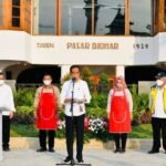 Resmikan Pasar Johar, Presiden Jokowi : Pasar Ramai Tanda Ekonomi Bergerak