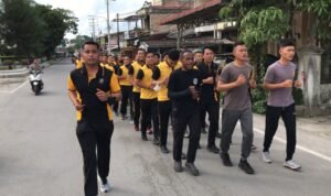 Usai Amankan Kunker Presiden RI dan Kapolda, Polres Samosir Adakan Olahraga