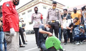 Polres Lhokseumawe Musnahkan 34 Knalpot Brong yang Terjaring Razia