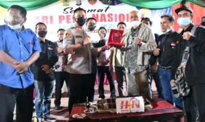 Kapolres Samosir Inisiasi HPN 2022 Bersama Insan Pers di Kabupaten Samosir