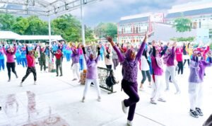Momen HPN 2022 Senam Sehat Bersama ASKI
