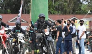 Salurkan Hobi, Danrem 121/ABW Ikuti Trabas Jelajah Alam Sintang