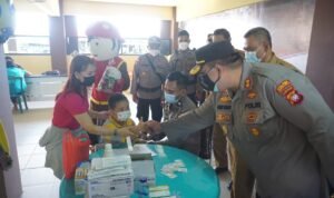 Tingkatkan Herd Immunity, Polres Kapuas Hulu Gencarkan Vaksinasi Anak 6 hingga 11 Tahun