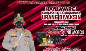 Polres Tasikmalaya Gelar Gebyar Vaksin Berhadiah Motor dan Lainnya