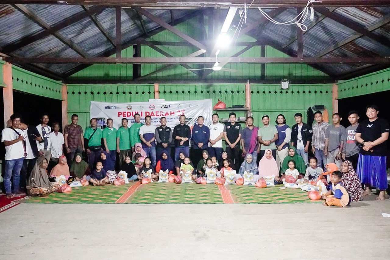 PT PIM Salurkan Bantuan CSR ke Warga Sarah Raja di Pelosok Aceh Utara
