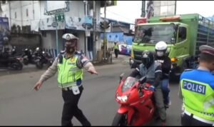 45 Kendaraan Knalpot Brong Terjaring Razia Satlantas Polres Cimahi