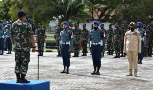 TNI AL Lantamal XI Laksanakan Apel Khusus Peringatan HUT ke-76 Pomal Merauke