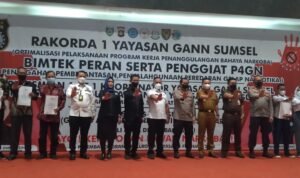 Kapolda dan Kepala BNNP Sumsel Rakorda Peresmian Komunitas Junior Yayasan GANN