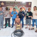 Maling Kabel Tol, Junaidi Diringkus Crocodile Polsek Pemulutan