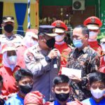 Kapolda Sulbar Tinjau Kegiatan Vaksinasi Serentak di Majene