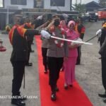 Prosesi Pedang Pora Tandai Pelepasan AKBP Ongky Isgunawan