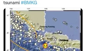 Breaking News, Gempa Magnitudo 5,5 Terjadi di Bayah Banten