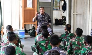 Gerak Cepat, Danlantamal XI Merauke Kunjungi Prajurit Pos Pengamanan Perbatasan RI-PNG