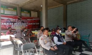 Kapolres Siswandi dan Lurah Arif Ikuti Virtual Pantau Vaksin Mabes Polri