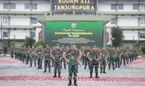 Danrem 121/Abw Hadiri Rapim TA 2022 Kodam XII/Tpr