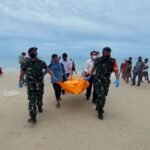 Danposmat TNI AL dan Tim Gabungan Evakuasi Mayat Terapung Dusun Jebu Laut