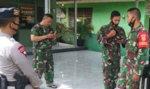 Gegana Sumsel Kunjungi Mako Kodim 0418 Palembang