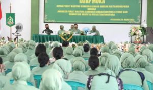 Tatap Muka dengan Anggota Ranting 4 Yonif 644, Ketua Persit KCK Daerah XII/Tpr Sampaikan Ini