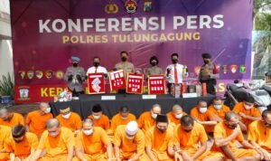 Gelar Konferensi Pers, Satresnarkoba Polres Tulungagung Ungkap 37 Kasus