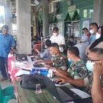 Koramil Prabumulih Gelar Vaksin di Masjid Al- Hijrah PPI, Kapten Didi: Selamat Puasa Ramadan Jaga Sehat dan Iman