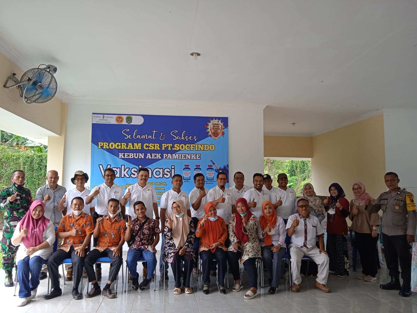 Kolaborasi dengan Pemkab Labura dan BIN, PT Socfindo gelar Vaksinasi Booster
