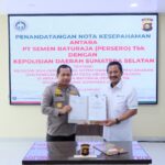 SMBR Lakukan Penandatanganan Nota Kesepahaman Dengan Kepolisian Daerah Sumsel