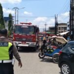Pos Polisi Polsek Sunggal di Kampung Lalang Dibakar ODGJ