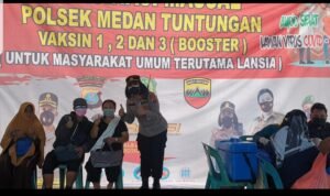Jelang Ramadan 2022, Polsek Tuntungan Percepat Vaksinasi Primer dan Booster