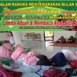 Gali Potensi Generasi Usia Dini di Bulan Ramadhan, Koramil Prabumulih Gelar Lomba Azan dan Baca Alqura