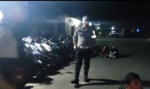 Bubarkan Balap Liar, Polres Kapuas Hulu Amankan 19 Unit Motor