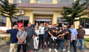 Puluhan Anggota PWI Datangi Mapolda Babel