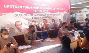 Polres Prabumulih Salurkan Ribuan Bantuan Tunai Migor 