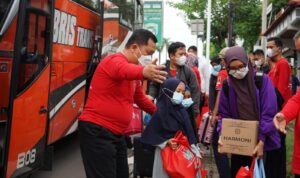 Pemudik Kemenkumham Jakarta Tiba di Kanwil Kemenkumham Sumsel