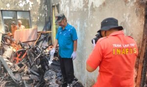 Jelang Lebaran, Bengkel Motor Milik Warga Kenayan Tulungagung Ludes Dilahap Si Jago Merah