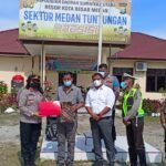 Kapolsek Medan Tuntungan Berikan Tali Asih Kepada Kanit Binmas Masa Purna Bakti