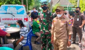 Wabup Lahat Tinjau Percapatan Pelaksanaan Vaksinasi Oleh Kodim 0405/Lahat