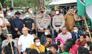 Polres Padangsidimpuan Kawal Unras Mahasiswa Hingga Berakhir Damai