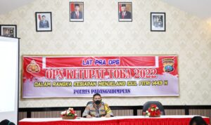 Kapolres Padangsidimpuan Pimpin Lat Pra Ops Ketupat Toba 2022