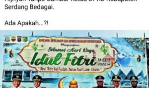 Netizen Pertanyakan Baliho Dinas Kominfo Sergai Tidak Menyertakan Ketua DPRD Sergai