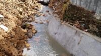 Drainase di Salletto Ambruk, Pelaksana Proyek Salahkan Developer