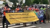 Satlantas dan Dishub Karawang Deklarasi Penindakan Odong-odong dan Pick Up
