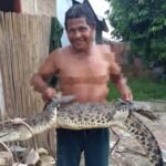 Dari 7 Ekor Buaya yang Terlihat Warga Al-Ghony, Baru Satu Buaya yang Berhasil Ditangkap