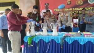 Polda Sumsel Musnahkan 11,6 Kg Sabu