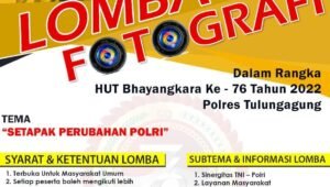 Jelang Hari Bhayangkara ke-76, Polres Tulungagung Gelar Lomba Fotografi Terbuka Untuk Umum