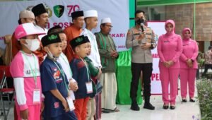 Jelang HUT Bhayangkara ke-76, Polres Tulungagung Gelar Baksos di Ponpes Lubabul Fattah